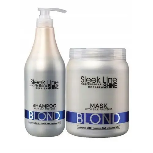 Stapiz Sleek Line Blond zestaw szampon maska 1000