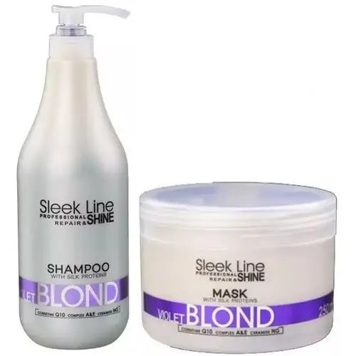 Stapiz Szampon Sleek Line-blond Violet maska