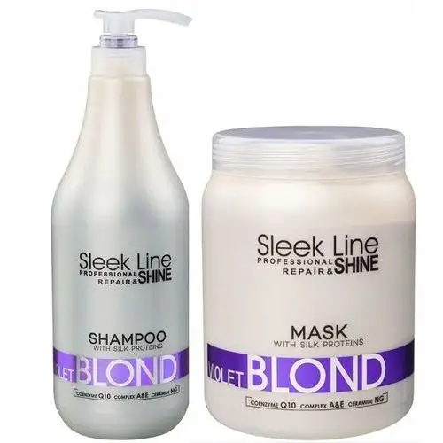 Stapiz Zestaw do włosów blond Szampon Maska Violet Blond 2x 1000ml