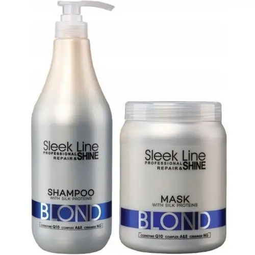 Stapiz Zestaw XXL Sleek Line Blond Szampon Maska