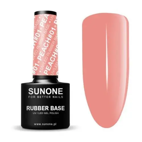 Rubber Base baza kauczukowa 01 Peach 5ml Sunone,46