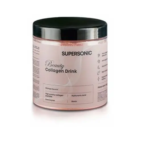 Supersonic Collagen beauty drink mango 185 g (25 porcji)