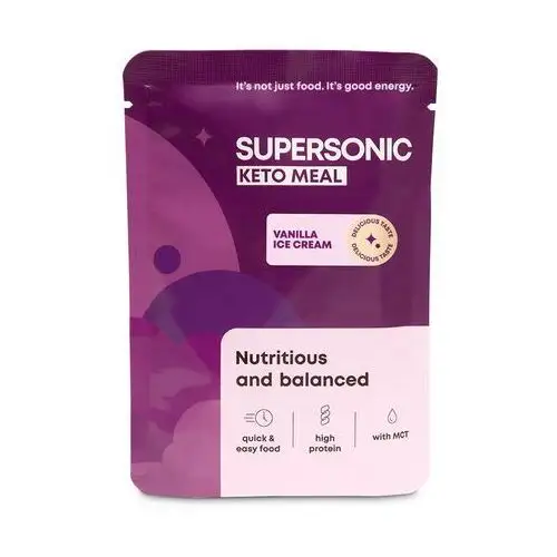 Supersonic Keto meal posiłek o smaku lodów waniliowych 80g (1 porcja)