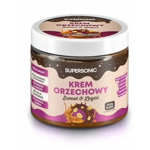 Krem orzechowy czekolada i karmel sweet & legal Supersonic