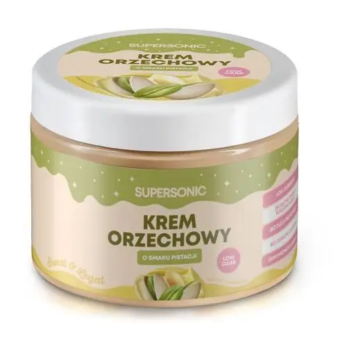 Supersonic Krem orzechowy o smaku pistacji (low-carb) 250g