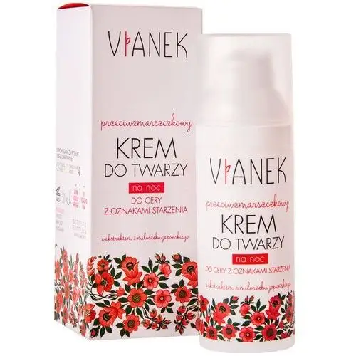 Krem do Twarzy na Dzień Cera Sucha Przeciwzmarszczkowy 50 ml Vianek Czerwony170744