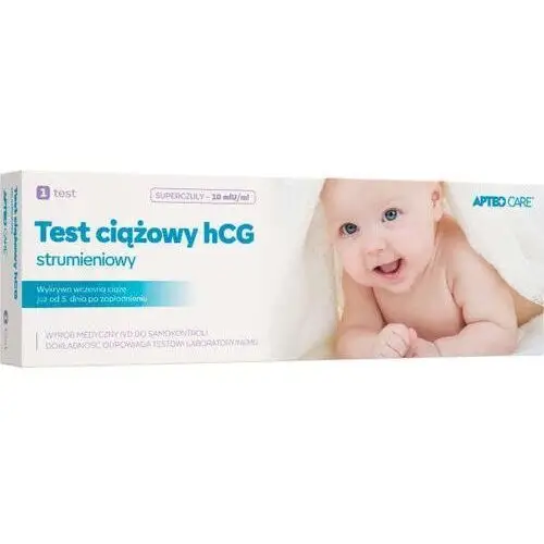 Apteo care test ciążowy hcg strumieniowy x 1 sztuka Synoptis pharma