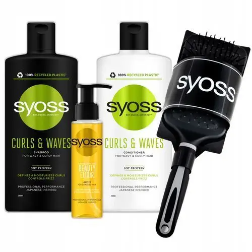 Syoss Curls Szampon Odżywka Elixir do Włosów