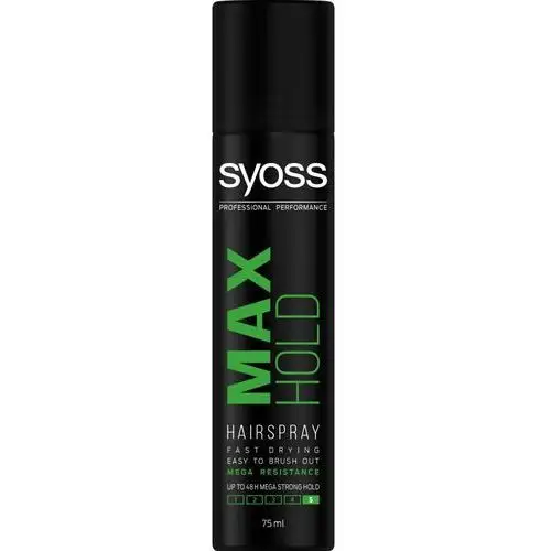 Syoss max hold lakier do włosów odporny na warunki zewnętrzne megamocny 75ml