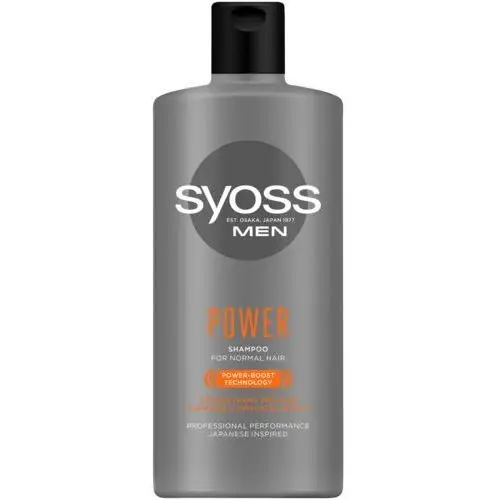 Syoss men power shampoo szampon do włosów normalnych 440ml