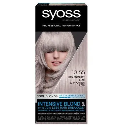 Rozjaśniacz do włosów 10_55 Ultra Platynowy Blond Syoss,25