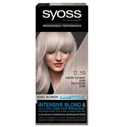 Rozjaśniacz do włosów 12_59 chłodny platynowy blond Syoss