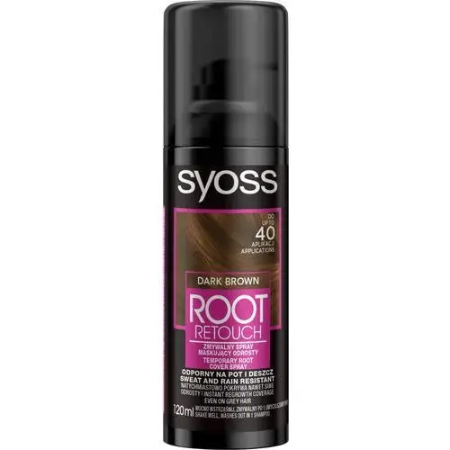 Syoss Spray do maskowania odrostów ciemny brąz 120 ml