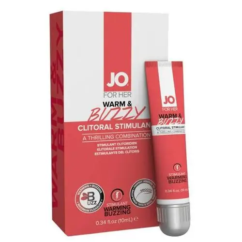 JO WARM & BUZZY - żel stymulujący łechtaczkę dla kobiet (10ml)