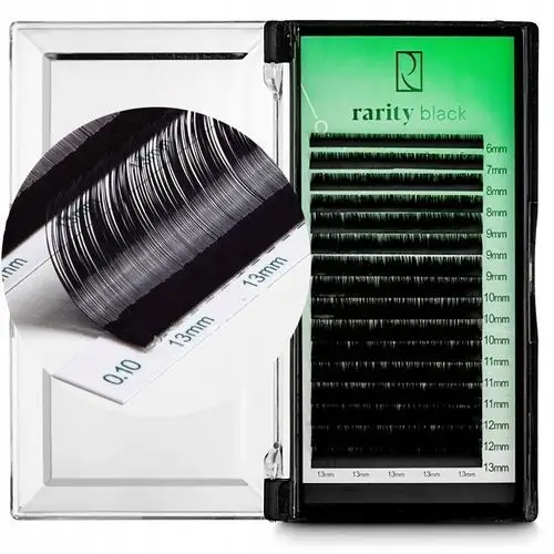 Sztuczne Rzęsy Rarity Black Lashes Czarne skręt C 0,07mm 14mm