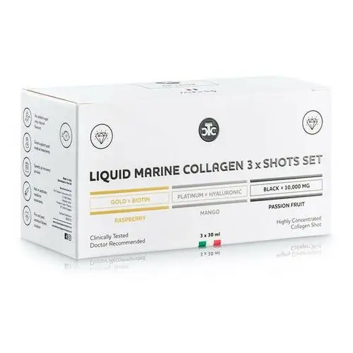 The collagen company Płynny kolagen morski mix smaków marine collagen shots