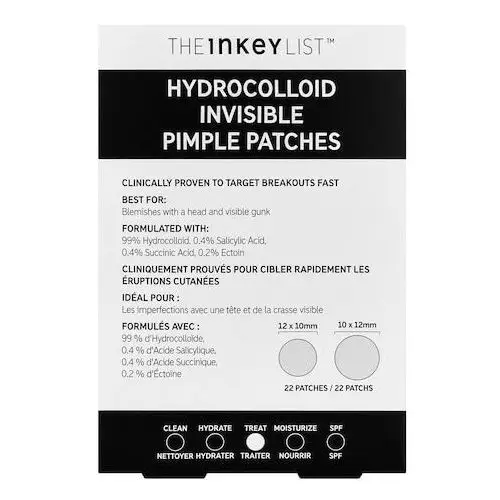 Hydrocolloid invisible pimple patches - plastry na wypryski The inkey list