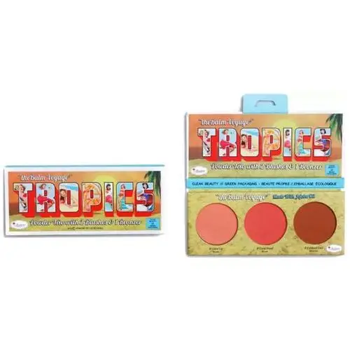 Voyage- tropics (powder trio with 2 blushes & 1 bronzer) Thebalm