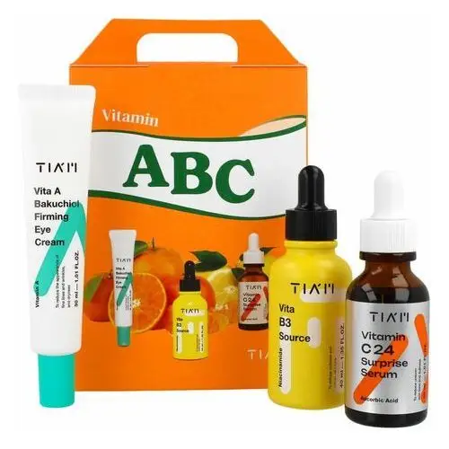 TIAM - Vitamin ABC Box, 3 szt. - witaminowy zestaw kosmetyków, TIAMS12-SET