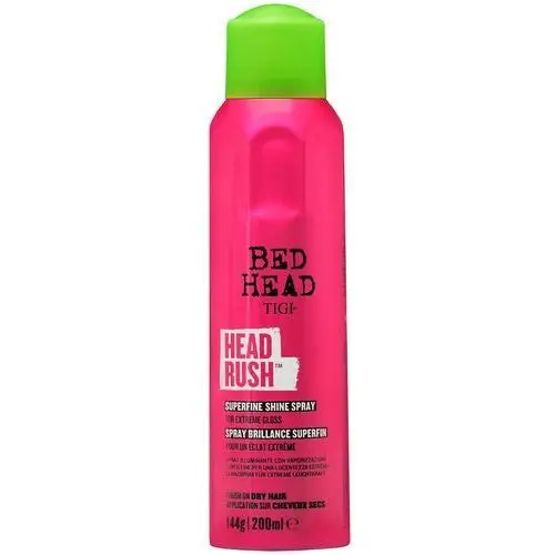 Tigi Bed Head Head Rush Superfine Shine - nabłyszczający spray do włosów, 200ml