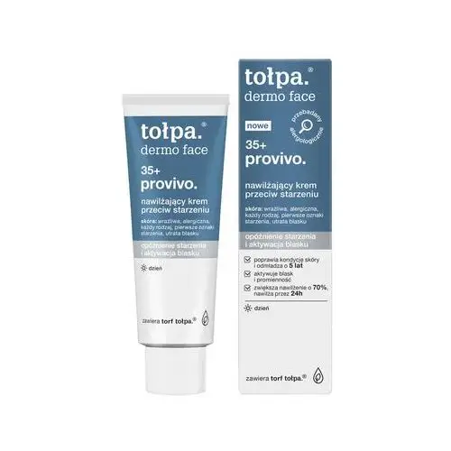 Tołpa. 35+ provivo. nawilżający krem przeciw starzeniu, DZIEŃ, 40 ml