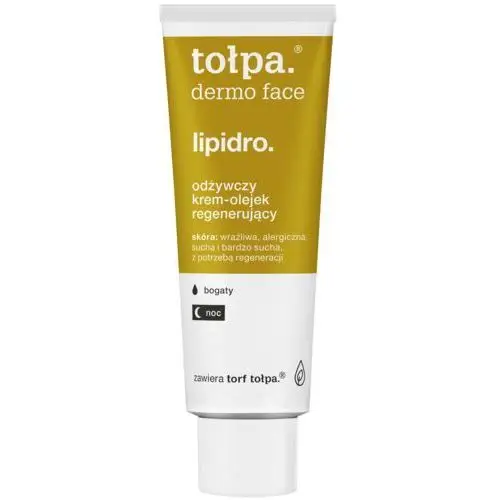 Tołpa dermo face lipidro krem odżywczy na noc o działaniu regenerującym (hypoallergenic) 40 ml