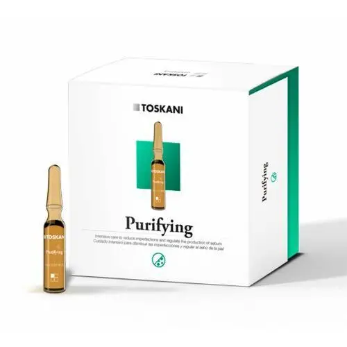 Toskani purifying ampoule intensywna pielęgnacja zmniejszająca niedoskonałości skóry i zmniejszająca wydzielanie sebum