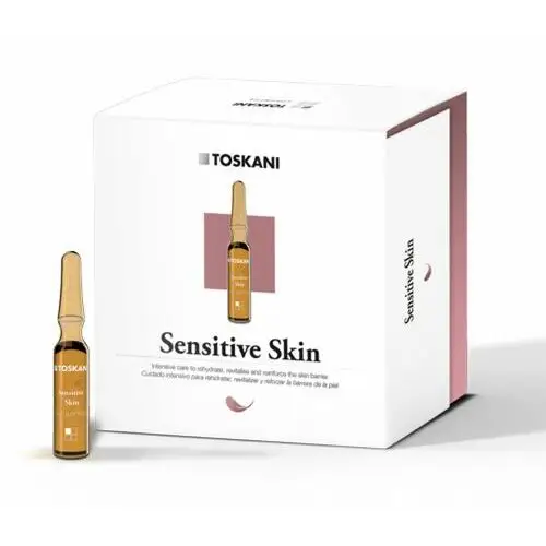 Sensitive skin ampoule intensywna pielęgnacja nawilżająca, rewitalizująca i wzmacniająca barierę ochronną skóry Toskani