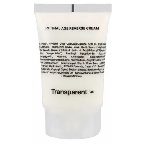 Transparentlab Transparent lab - retinal age reverse cream, 50ml - przeciwstarzeniowy krem z retinalem