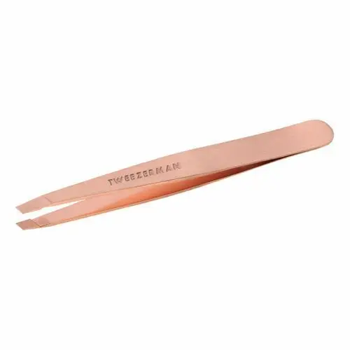 Rose gold slant tweezer Tweezerman