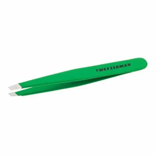 Slant tweezer green apple Tweezerman