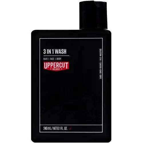 Uppercut Deluxe 3 in 1 Wash – kosmetyk 3 w 1 do mycia włosów, twarzy i ciała, 240ml