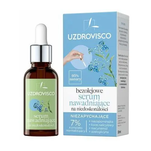 Serum nawadniające na niedoskonałości 30 ml Uzdrovisco Bezolejowa