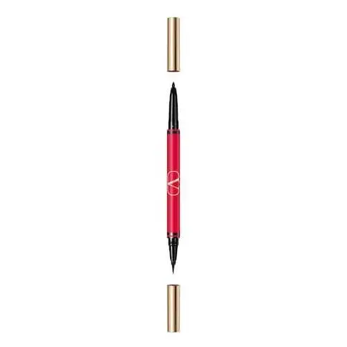 Valentino make up Twin liner - dwustronny eyeliner w płynie i kredka do oczu trwałość 16 godz