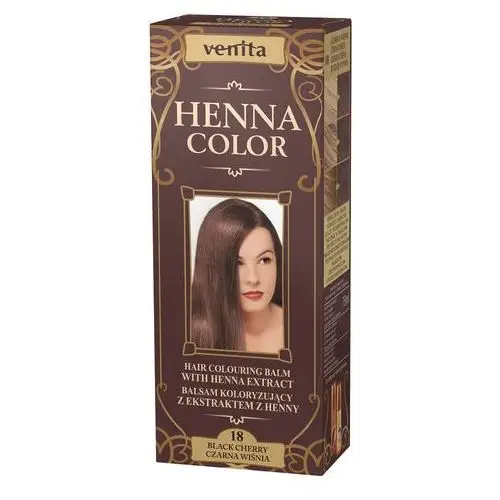 Venita Balsam koloryzujący z ekstraktem z henny 18 czarna wiśnia