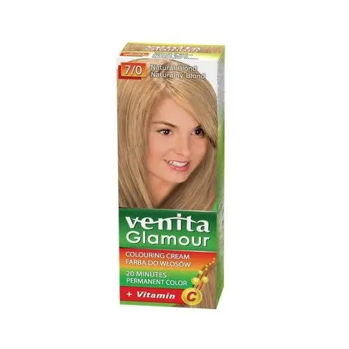 Venita, Glamour, farba do włosów, 7/0 naturalny blond