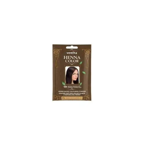Henna color ziołowa odżywka koloryzująca z naturalnej henny 19 czarna czekolada 30 g Venita