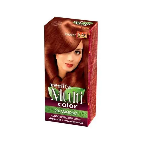 Venita , multi color, farba do włosów, 6.46 miedziany