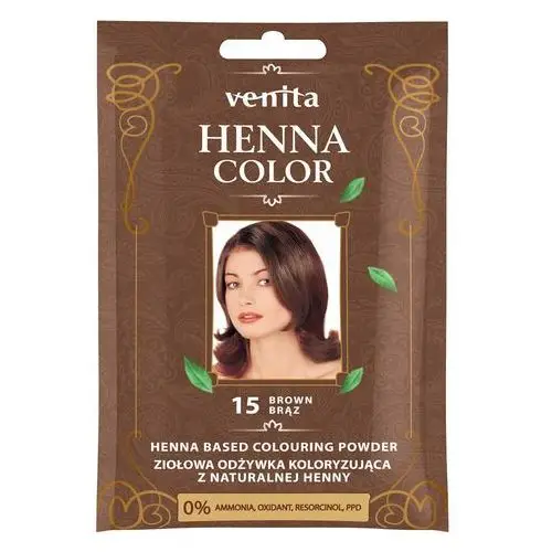Odżywka koloryzująca z naturalnej henny 15 brąz Venita