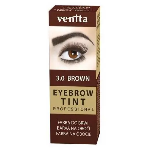 Venita professional eyebrow tint farba do brwi w proszku 3.0 brown, kolor brązowy