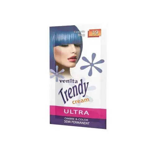 Venita, Trendy Cream Ultra krem do koloryzacji włosów 39 Cosmic Blue 35ml,1