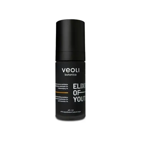 Veoli Botanica - ELIXIR OF YOUTH rozjaśniająco – odżywcze serum emulsyjne z tetraizopalmitynianem askorbylu 5% i trokserutyną 1%, 30ml