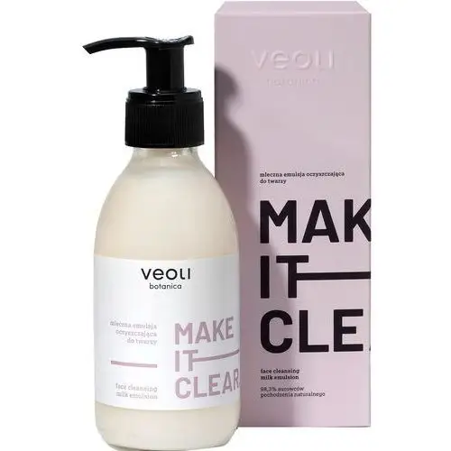 Make it clear mleczna emulsja oczyszczająca do twarzy 200ml Veoli botanica