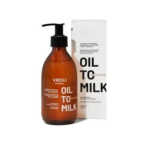 Veoli botanica - oil to milk nawilżająco-transformujący olejek myjący z 2% ekstraktem z imbiru i witaminą e, 290ml