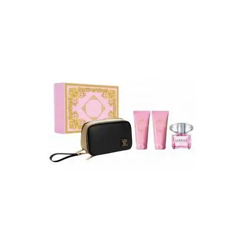 Versace bright crystal women set v. eau de toilette 90 ml + body lotion 100 ml + shower gel 100 ml + bag