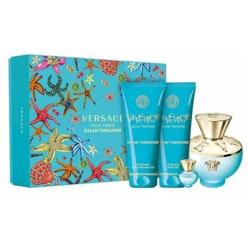 Versace, Dylan Turquoise Pour Femme, zestaw kosmetyków, 4 szt