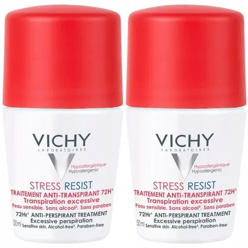 Vichy Antyperspirant Stress Resist w Kulce 72h Ochrony 50ml x2