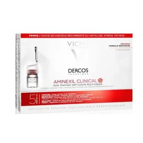 Dercos aminexil clinical 5 formuła dla kobiet 6ml x 21 ampułek Vichy