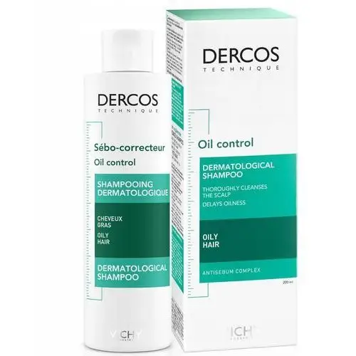 Vichy Dercos Szampon normalizujący sebum Dla przetłuszczających się 200ml