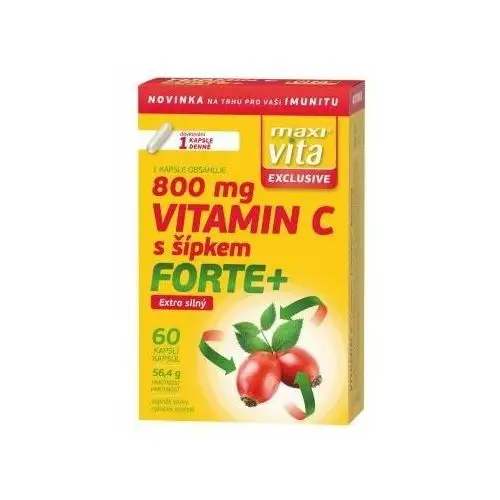 Vitar, s.r.o. Maxi vita exclusive witamina c 800 mg forte+ 60 tabletek